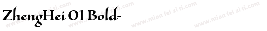 ZhengHei 01 Bold字体转换